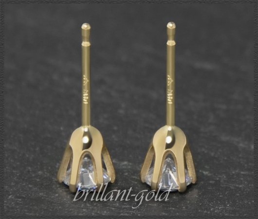 Brillant Stecker mit 1,05ct; River & Si3, 585 Gold